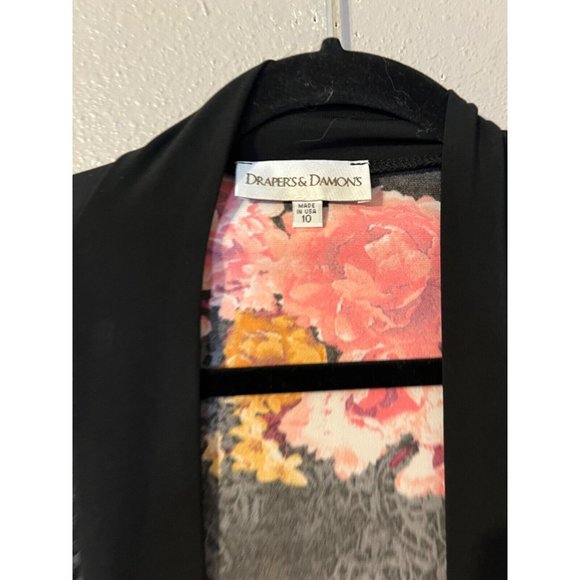 Draper's & Damon's Cardigan Sweater Topper 10 Large Stretch Floral Washable - Picture 8 of 8